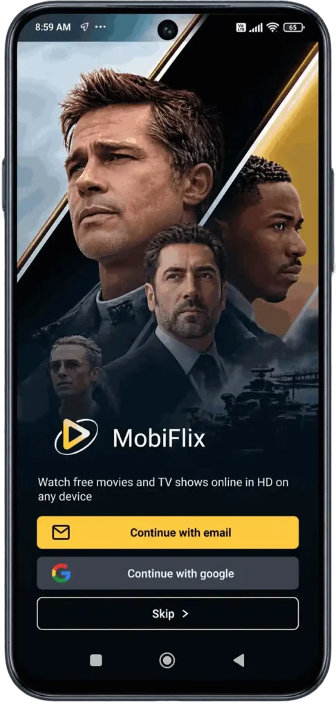 Mobiflix apk on android